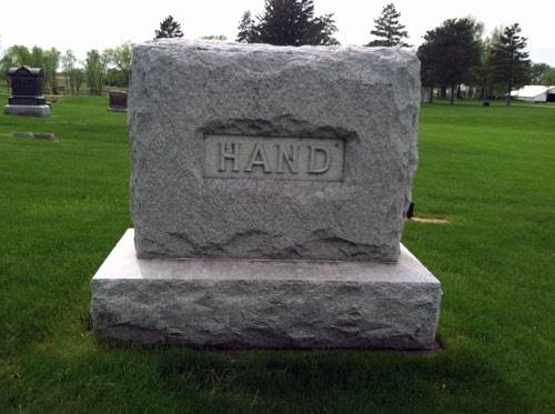 hand-Oakwood Cemetery, Mt. Morris, Illinois-1